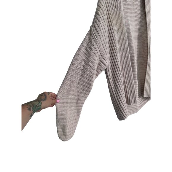 Urban outfitters leo open front cardigan ribbed heavy knit cream color size L - Picture 3 of 6